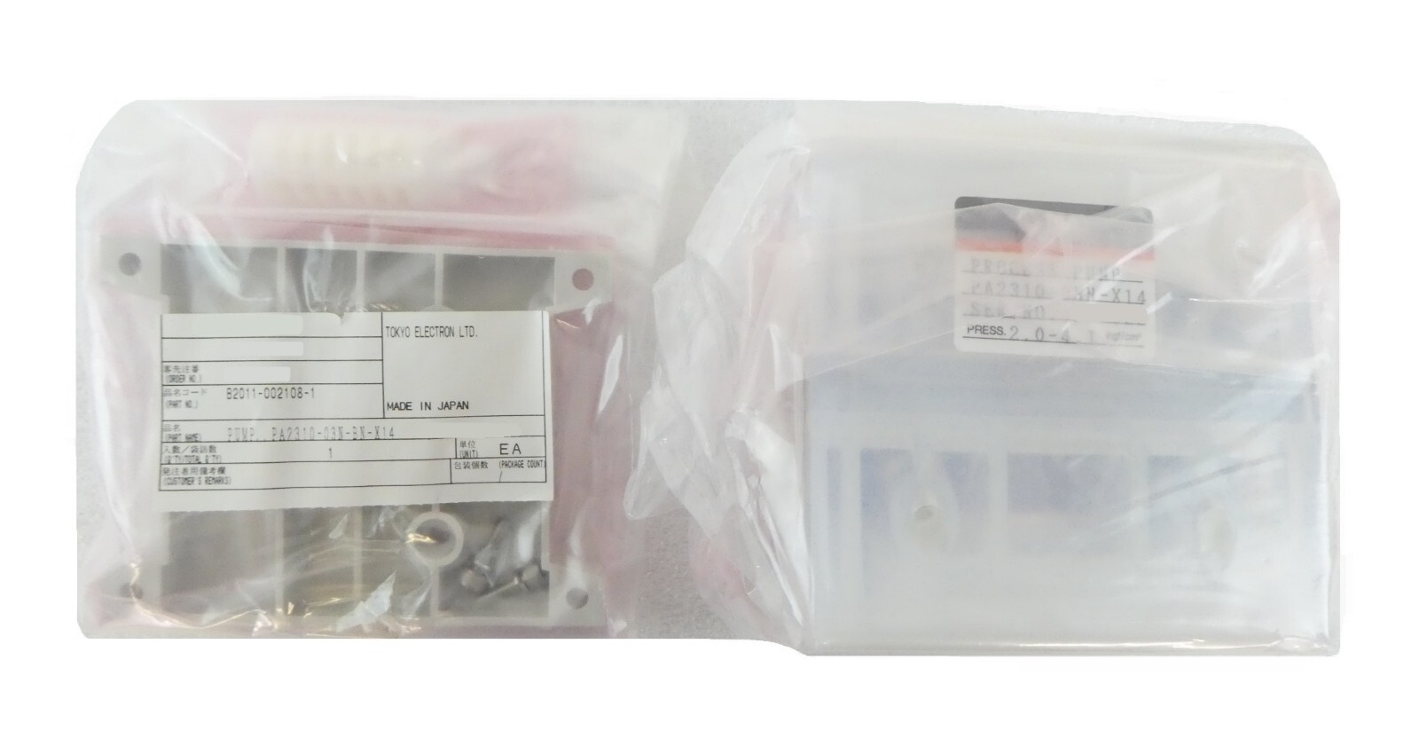 SMC PA2310-03N-BN-X14 Process Pump TEL Tokyo Electron 2011-002108-1 New Surplus