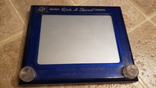 BLUE Vintage 1996 OHIO ART The Magic ETCH A SKETCH World of Toys, Full Function
