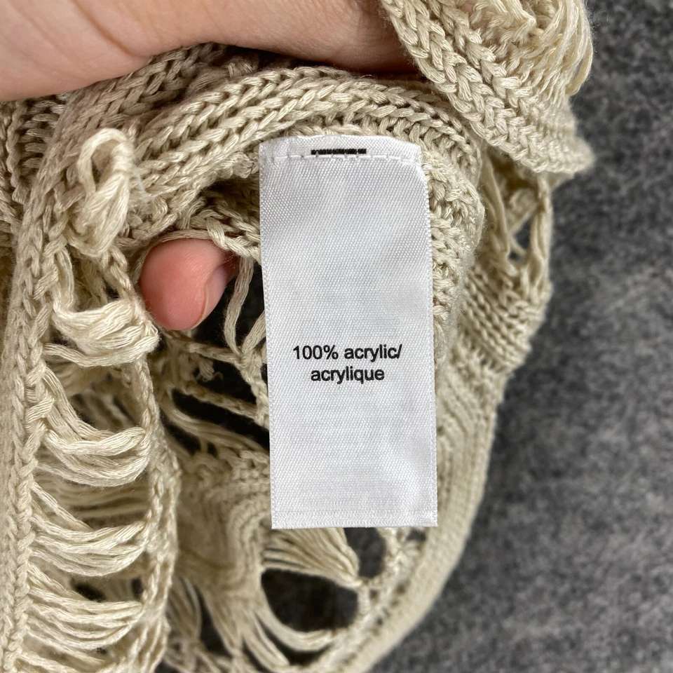 Blusa Maurices Mujer 0 Beige Geométrica Crochet Manga Corta Cuello Redondo Informal Foto 4 de 4