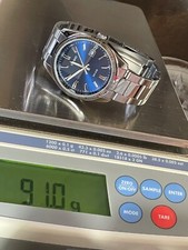 Casio MTP-1302 Blue Stainless Steel Mens Watch 91.0 grams