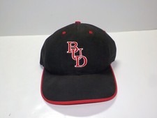 Vintage Bud Embroidered Black Snapback Cap Hat USA Made Budweiser