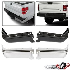 Rear Step Bumper End Face Bar Wo Sensor Hole For 2009-2014 Ford F150
