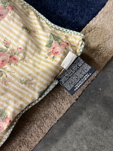 Edredón reversible vintage Ralph Lauren SOPHIE BROOKE amarillo floral DOBLE EE. UU. - Imagen 6 de 13