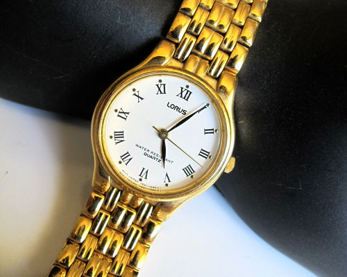 Vintage LORUS V501 6J80 by Seiko Gold Quartz Ladies Wrist Watch (#00470) - Picture 16 of 17