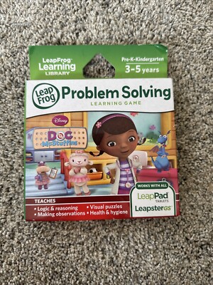 LeapFrog Doc McStuffins Game Cartridge Leapster Explorer LeapPad Problem Solving