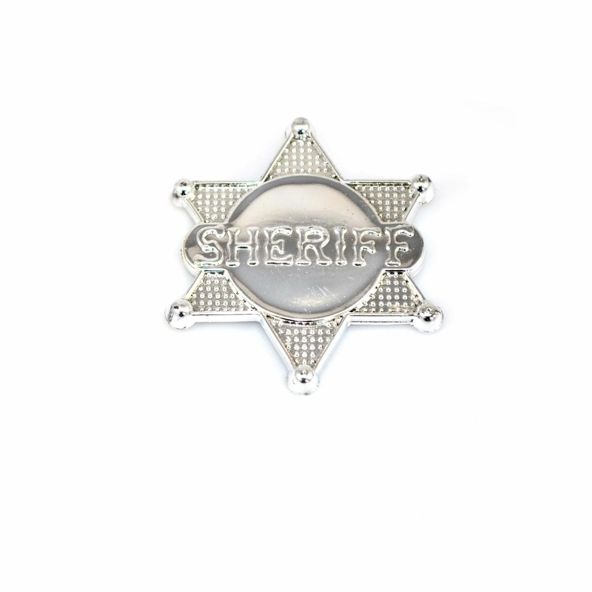 Sheriff Star Badge Adult Silver Sheriff Star Badge Adult Silver
