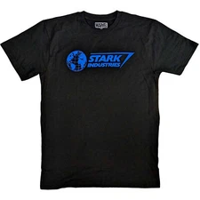Stark Industries Globe Logo T-Shirt Black