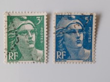 Stamps France 1945 3+5 F Marianne Stamped