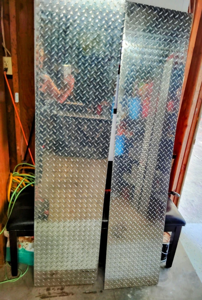 Placa de diamante de acero inoxidable SS 1/4 de espesor 72'x15' Foto 2 de 4