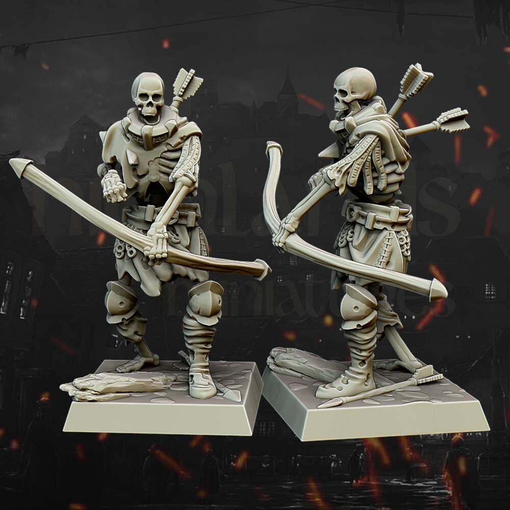 Medieval Skeleton Archers Miniatures x3 | D&D DnD | | eBay Medieval Skeleton Archers Miniatures x3 | D&D DnD | | eBay