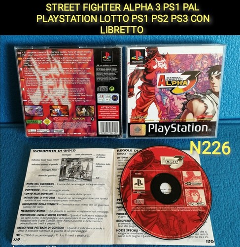 STREET FIGHTER ALPHA 3 RARO PS1 PAL PLAYSTATION LOTTO PS1 PS2 PS3 CON LIBRETTO - Foto 3 di 3