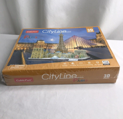 City Line Cubic Fun Paris 3D Puzzle 114 Pieces NEW SEALED