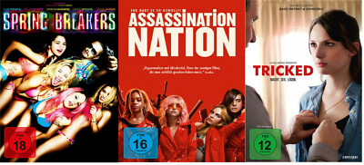 Spring Breakers + Assassination Nation + Tricked - 3 DVD Set - FSK 18