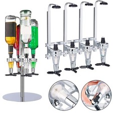 WALL MOUNTED & ROTARY STAND DRINK OPTIC DISPENSER PARTY 4 BOTTLE BAR BUTLER