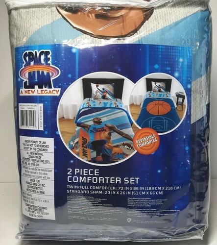 ⚡Space Jam A New Legacy LeBron James Reversible 2pc Comforter Set Twin Full Size - Picture 5 of 6
