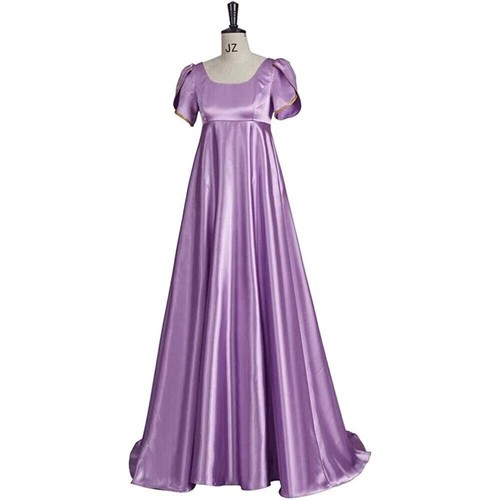 Damen Regency Mittelalterliche Vintage Kleid Bridgerton Cosplay Kostüm Kleid DE - Bild 6 von 19