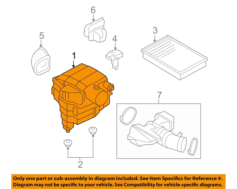 Conjunto de filtro de aire usado se adapta a: Land Rover Lr3 2008 4,4 grado A Foto 3 de 4