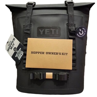 New YETI Hopper M12 Soft Backpack Cooler Black Pre Dawn RARE Model