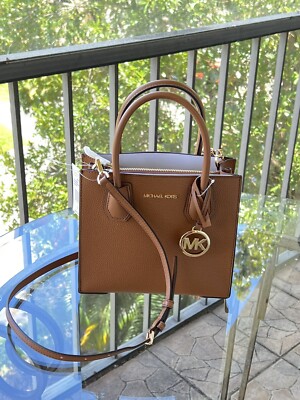 Michael Kors MK Small Medium Pebbled Leather Handbag Messenger Bag