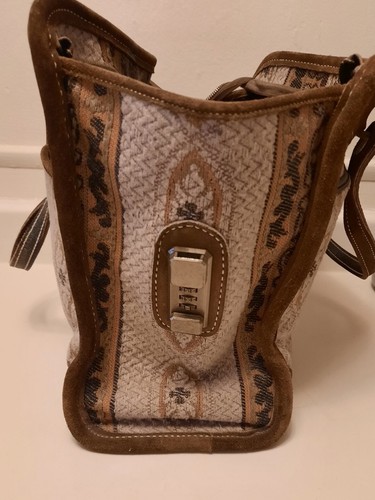 Vintage The French Company Carpet Bag Purse Travel Bag - Picture 20 of 21