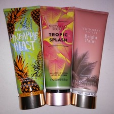 Set of 3 Victoria Secret Fragrance Body Lotion Pineapple Blast Bright Palm