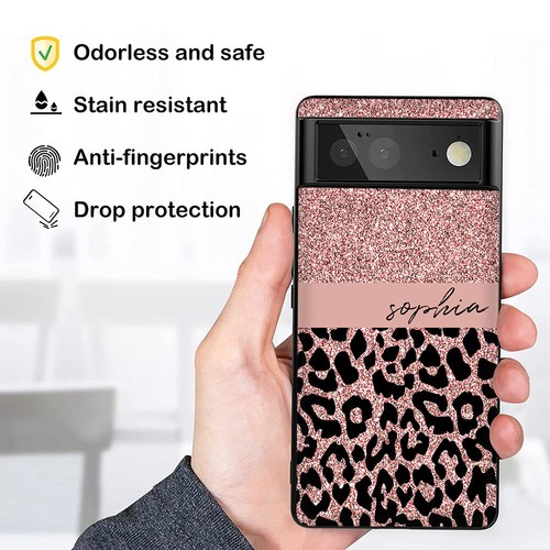 For Google Pixel 9 8A 7 6 Pro 6A 5A Leopard Print Personalised Phone Case Cover - Picture 56 of 92