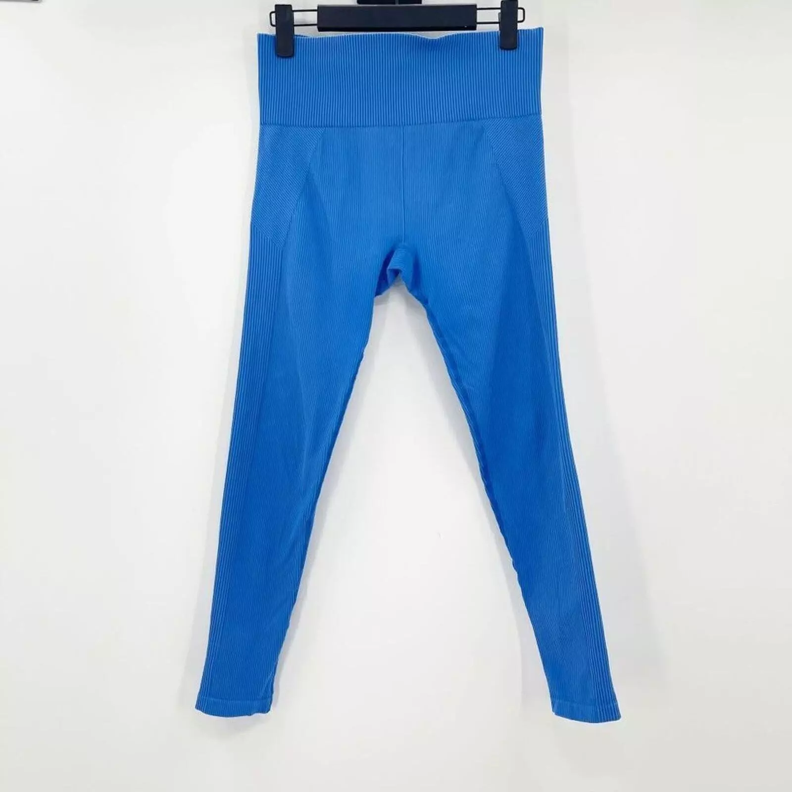 fabletics ribbed high rise pull on stretch yoga leggings