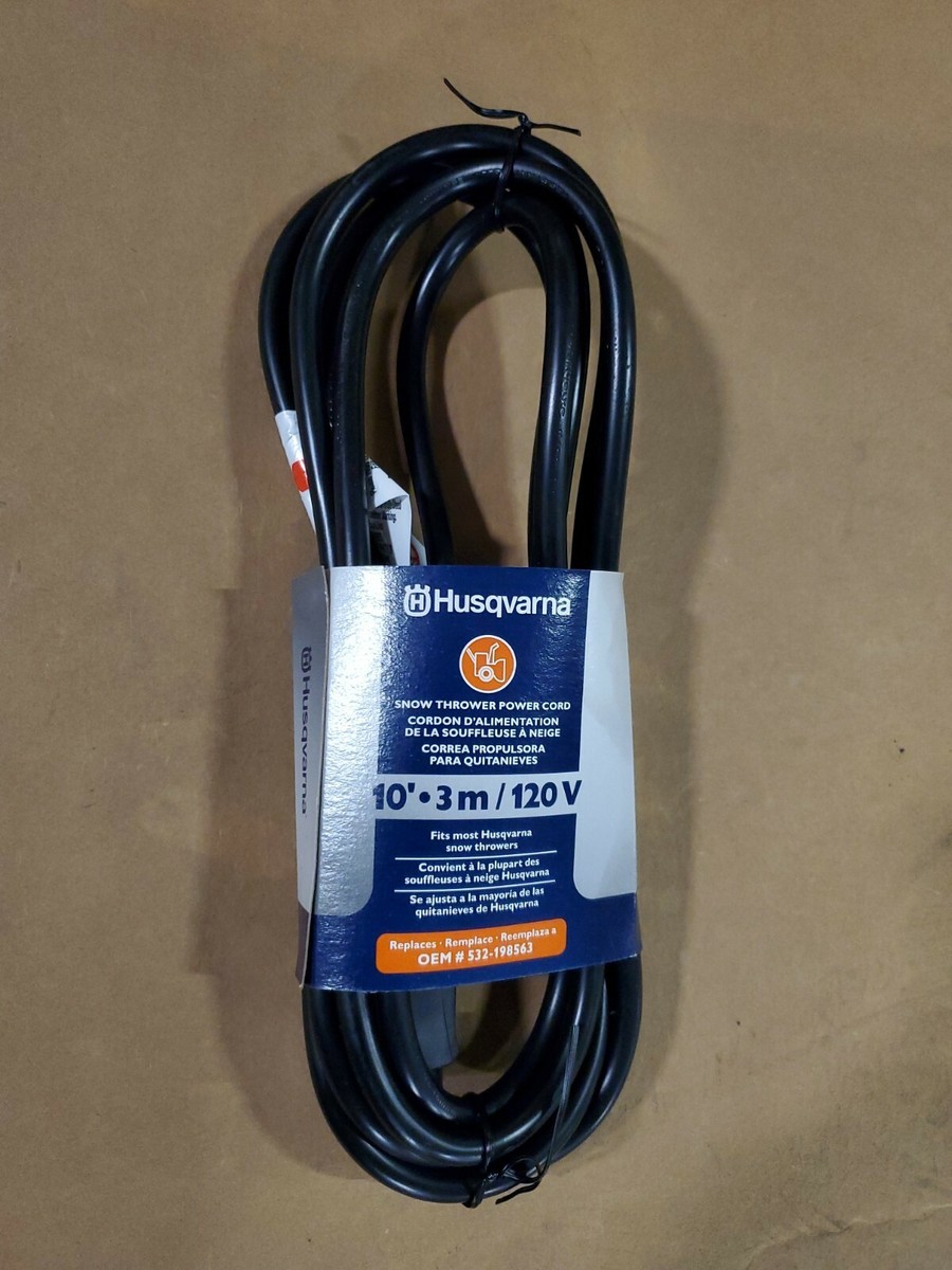 Husqvarna 532198563 10' Ft Extension Heavy Duty Grounded Starter