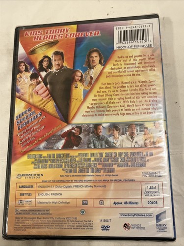 ZOOM: ACADEMY FOR SUPERHEROES - DVD - Picture 2 of 2
