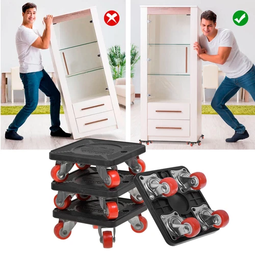 5tlg Transportroller Set 400 kg Möbelheber Umzughelfer Möbelrollen Möbelrücker - Bild 11 von 13