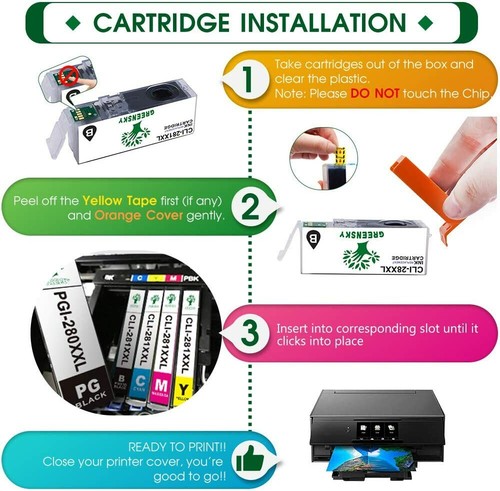 PGI-280 CLI-281XXL Ink Cartridge For Canon Pixma TR4700 TS9120 TS6220 TS6320 Lot - Picture 6 of 18