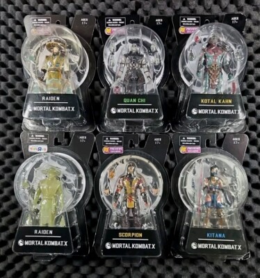 Mortal Kombat X Mezco Toyz 2015 Figures Sealed Lot/6 Preview Exclusives Variants