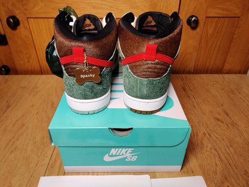 NIKE SB Dunk High Pro QS WALK THE DOG BQ6827-300 UK10 - Picture 6 of 12