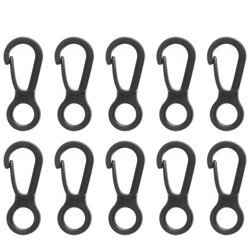 10/50/100 PCS Small Flag Pole Clip Hooks with Moveable Grommets Plastic Snap - Picture 12 of 55