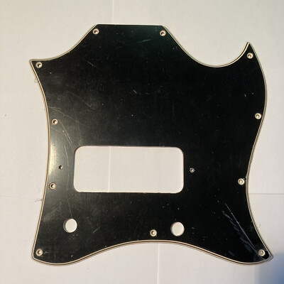Vintage Accurate Repro Pickguard 1966-1972 Gibson SG Junior Black/Cream 5 Ply