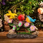 Bird Figurines with Color Changing Solar Light Garden Decor Outdoor Decor Lawn