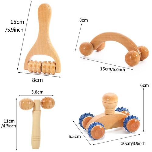 Point Massager Muscle Roller Sticks Wooden Massage Roller Body Massage Tool - Picture 12 of 19