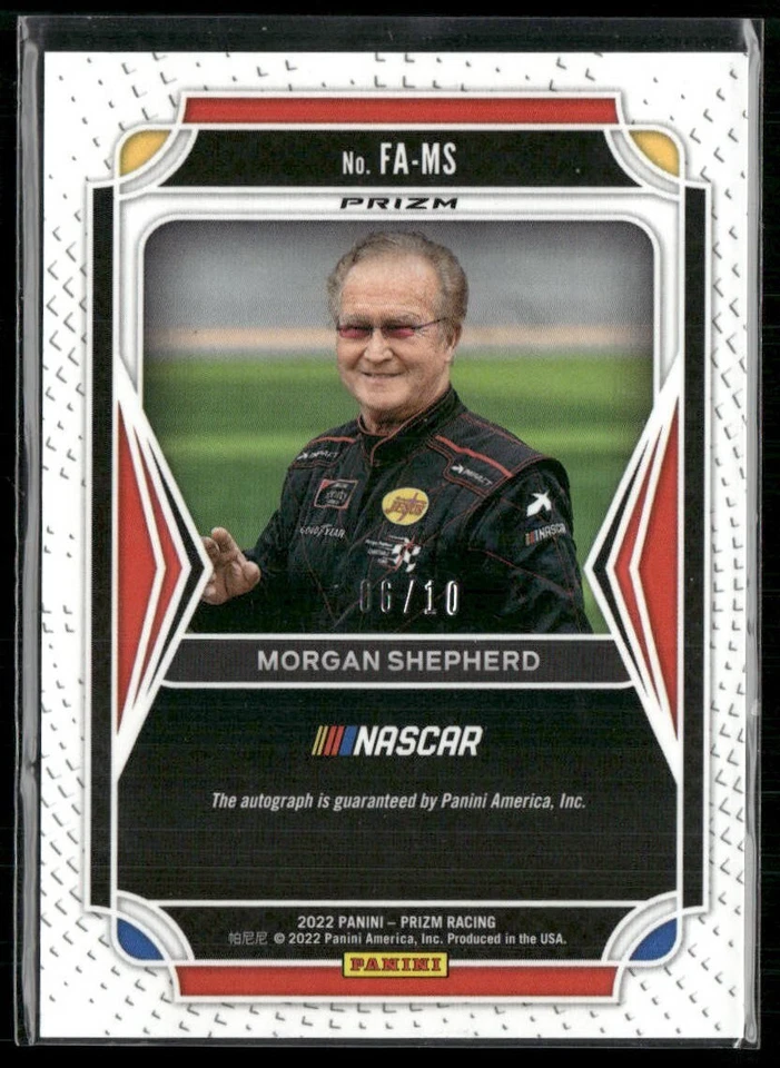 Morgan Shepherd 2022 Panini Prizm Flashback Gold Auto #FA-MS Auto /10 - Image 2 of 2