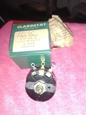 CLAROSTAT 10K OHM 4 WATT WIREWOUND POTENTIOMETER f/ AUDIO / TELEVISION