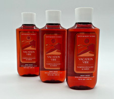 Bath  Body Works Body Wash VACATION VIBE 10 oz Set of 3