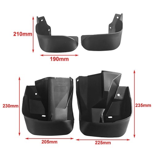 For HONDA CIVIC 1996 - 2000 Coupe Sedan 4PCS Front Rear Splash Guards Mud Flaps - Picture 10 of 11