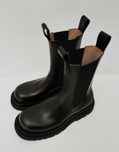 BOTTEGA VENETA Black Lug Boots size 42 