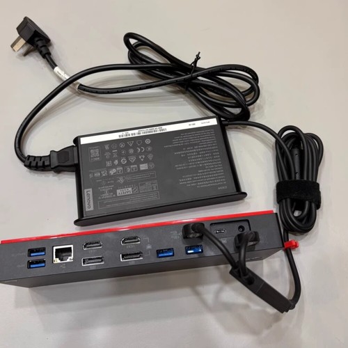 Original Lenovo ThinkPad Thunderbolt 3 Docking Station W/t 230W Power Adapter - 第 11/13 張圖片