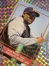 2018 CARLOS MENDEZ COACH #38 MISSISSIPPI BRAVES MINOR LEAGUE AA CSTORE RARE