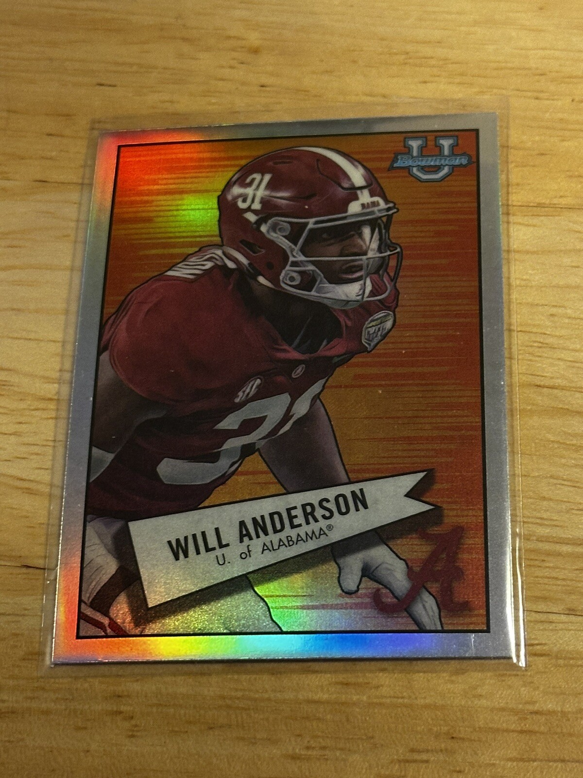 2022 Bowman Chrome University 1952 Will Anderson #52BF-3