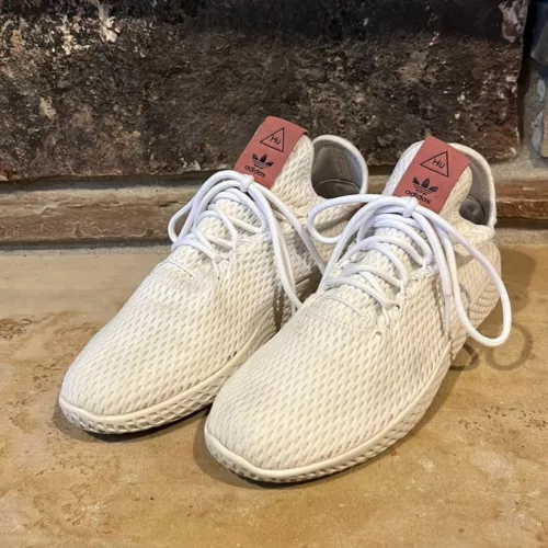 Adidas x Pharell Williams Tennis HU 'Burnt Sienna' White Mesh Sneaker