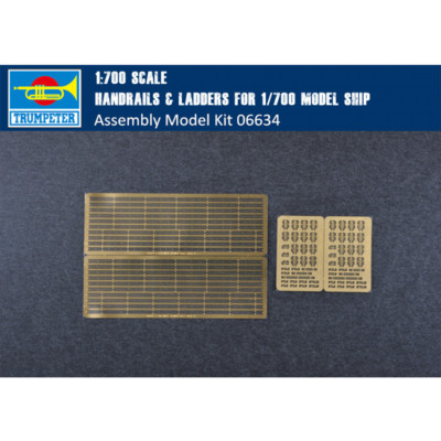 Trumpeter 06634 Photo-Etch Handrails & Ladders for 1/700 Model Ship 