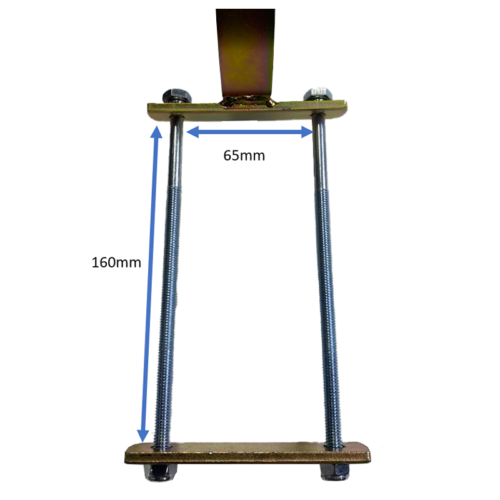 COAST RV BLACK Pole Carrier Complete Kit - 2000mm x 150mm - Picture 4 of 4