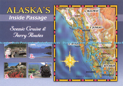 D171156 Alaska. Innendurchgang. Landschaftliche Kreuzfahrt und Fährstrecken. Polarkreis En
