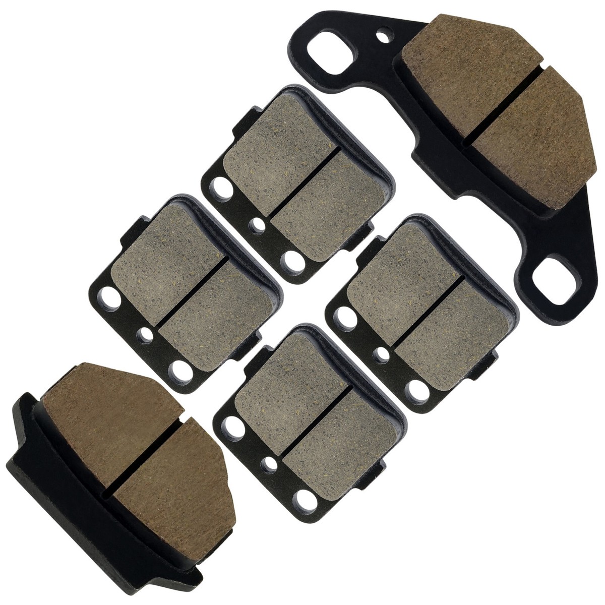 Front & Rear Brake Pad Set For Suzuki Vinson 500 / LT-A500F 4WD (2004-2007) - 3-Pad Set, 90 Day Warranty